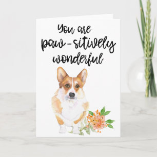 Corgi Valentine's Day Card Feiertagskarte