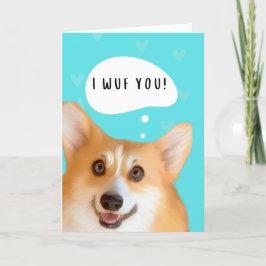 Corgi Valentine's Day Card Karte