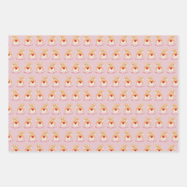 Corgi - Valentinisches Papier zur Umhüllung von Hu