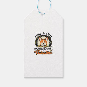 Corgi Valentins-Design für Hunde-Liebhaber_1 Geschenkanhänger