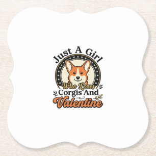 Corgi Valentins-Design für Hunde-Liebhaber_1 Untersetzer