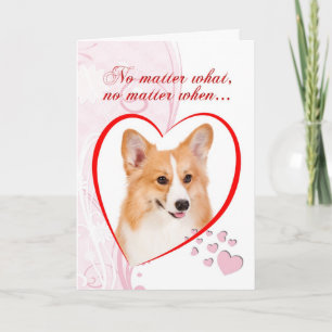 Corgi Valentinstag Feiertagskarte