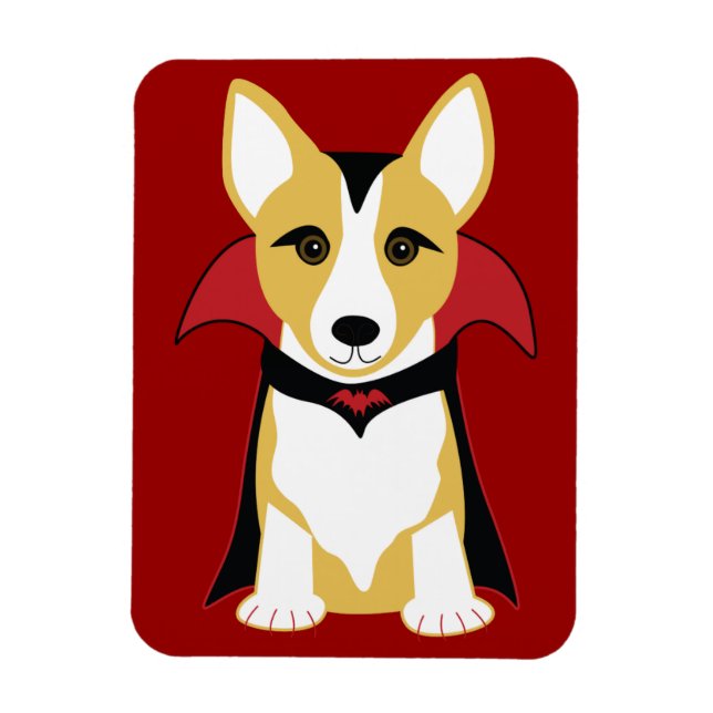 Corgi Vampire Kühlschrank Magnet (Vertikal)