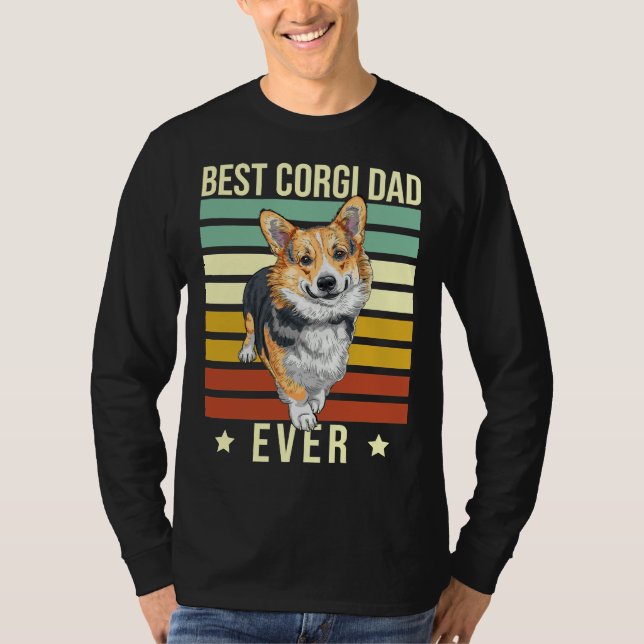 Corgi Vater Bester Corgi je T-Shirt (Vorderseite)