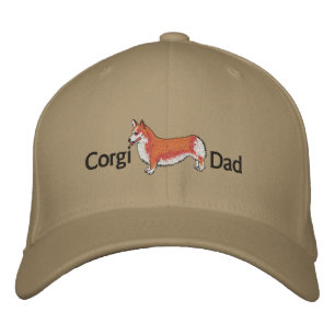 Corgi Vater bestickter Hut