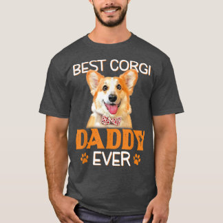 Corgi Vater Funny Vatertag Hund Lover Bester  T-Shirt