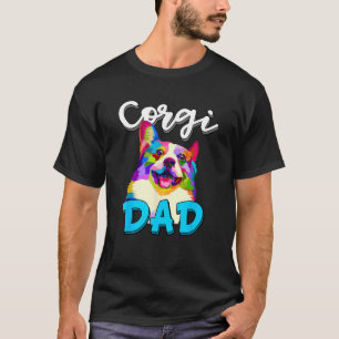 Corgi-Vater Lustiger Corgi-Besitzer Vatertagsgesch T-Shirt