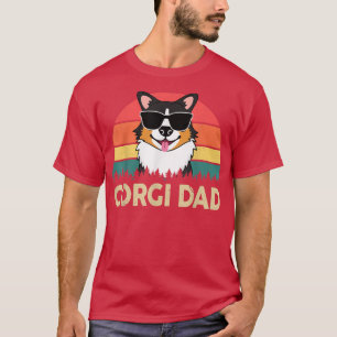 Corgi Vater Pembroke Welsh Tricolor Corgi Geschenk T-Shirt