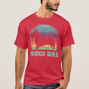 Corgi Vater Rainbow Welsh Corgi Welppy Dog Owner P T-Shirt