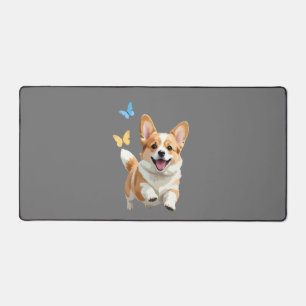Corgi Vector Malerei Adorable Fun Animal Playing Schreibtischunterlage
