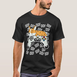 Corgi Videospiel Noob Oof Kinder Jungen Mädchen T-Shirt