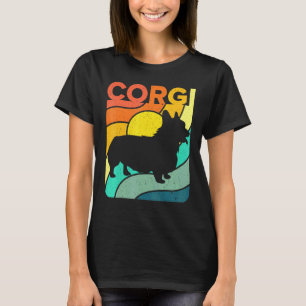 Corgi Vintage Retro Hund Mama Papa T-Shirt