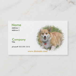 Corgi-Visitenkarte Visitenkarte