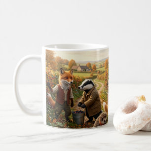 Corgi-Wald-Kreatur Herbsternte Fantasie Kaffeetasse