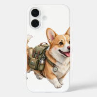 Corgi-Wanderabenteuer-Wasserfarbe-iPhone-16-Case