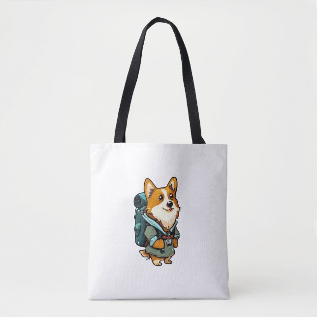 Corgi Wandern und Camping (Vorderseite)
