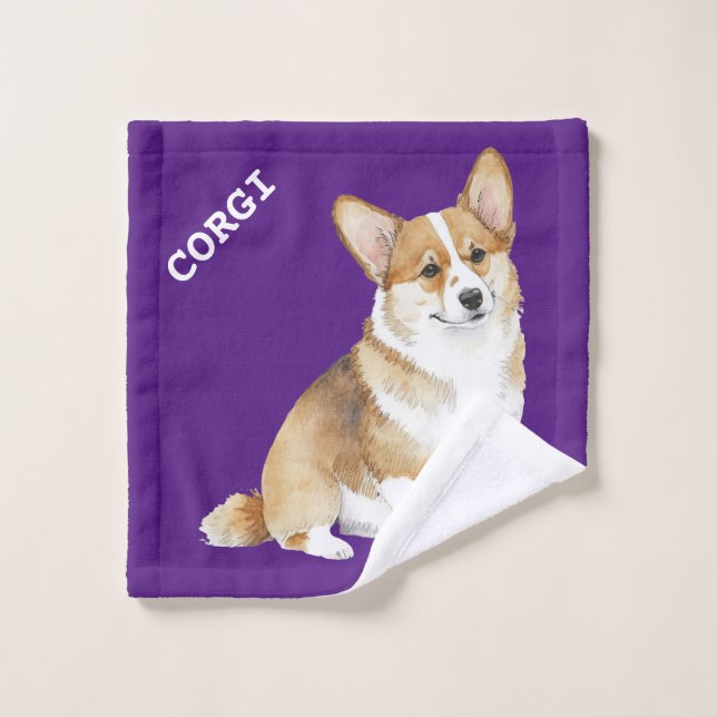CORGI WASH CLOTH WASCHLAPPEN (Waschlappen)