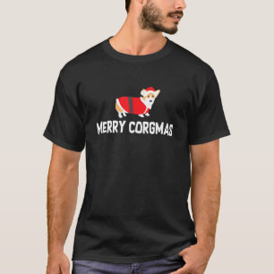 Corgi Weihnachten Frohe Corgmas Feiertag Hundebesi T-Shirt