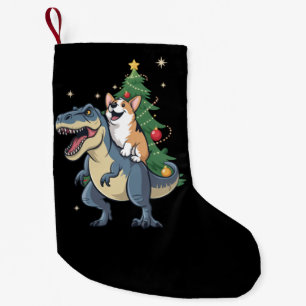 Corgi Weihnachts-Dinosaurier-Baum Rex Urlaub Xmas  Kleiner Weihnachtsstrumpf