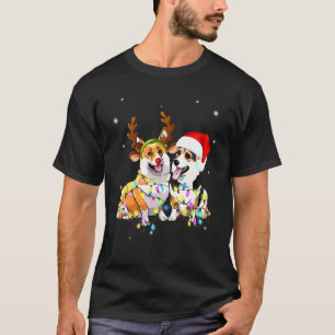 Corgi-Weihnachts-Rentier-Hund T-Shirt