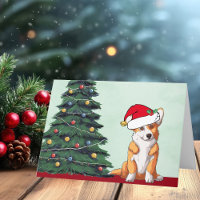 Corgi Weihnachtsbaum Hund mit Schwanz Weihnachtsma