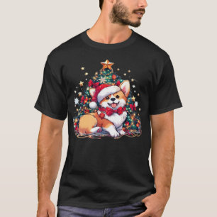 Corgi-Weihnachtsbaum-Oversized-T-Shirt T-Shirt