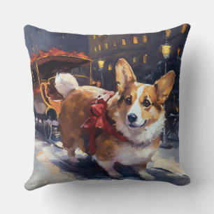 Corgi Weihnachtsfestive Saison Kissen