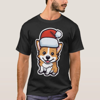Corgi Weihnachtskappenhund Corgi Freund T-Shirt