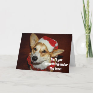 Corgi-Weihnachtskarte Karte