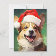 Corgi Weihnachtsmalerei
