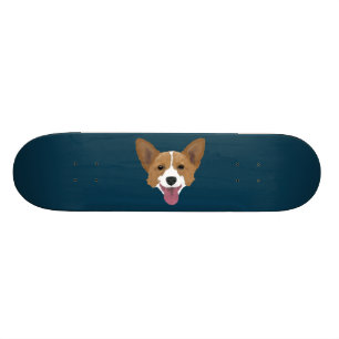 Corgi-Welpe Skateboard