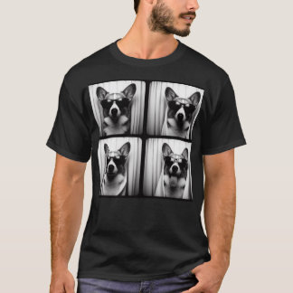 Corgi Whit Sunglasses Fotobooth T-Shirt