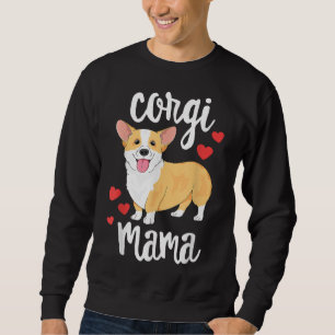 Corgi Women Girls Welpe Mama Dog Mama Lover Gesche Sweatshirt