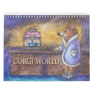 Corgi World - ein walisischer Korgi-Hundekalender Kalender