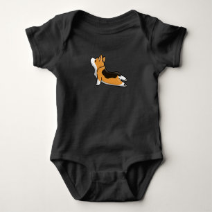 Corgi-Yoga Baby Strampler