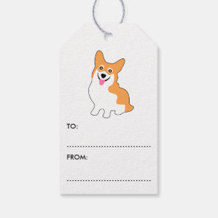 Corgi-Zeichnen Geschenkanhänger
