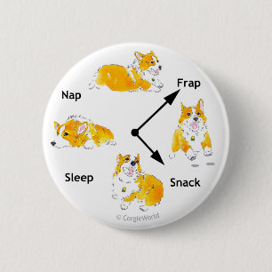 Corgi-Zeiten Knopf Button
