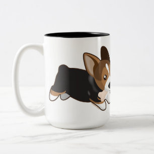 Corgi Zweifarbige Tasse