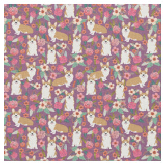 Corgiblumengewebe - lila stoff