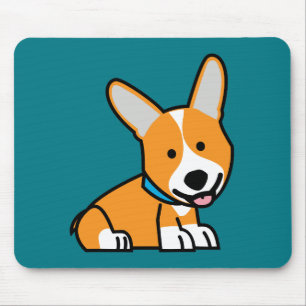 CorgiCorgis verfolgen Welpenhündchen glücklichen Mousepad