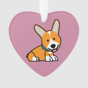CorgiCorgis verfolgen Welpenhündchen glücklichen Ornament