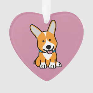CorgiCorgis verfolgen Welpenhündchen glücklichen Ornament