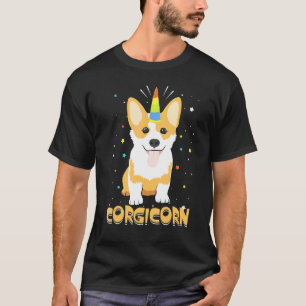 Corgicorn Süßes Einhorn Corgi Hund T-Shirt