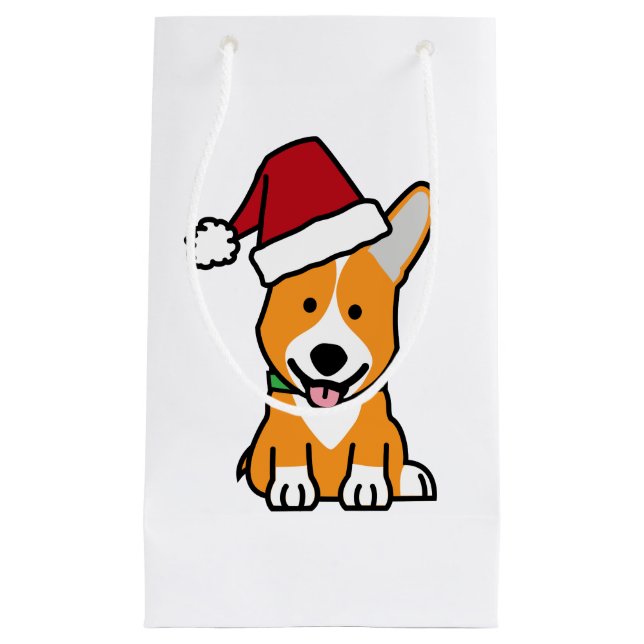 Corgihundewelpe Kleine Geschenktüte (Vorderseite)