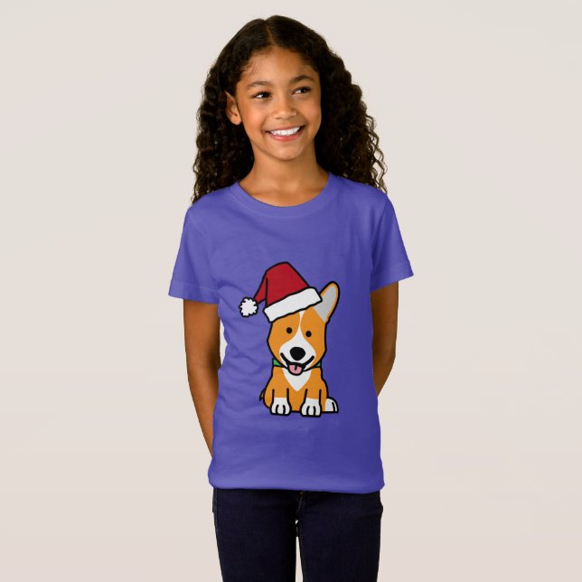 Corgihundewelpe T-Shirt (Vorne ganz)