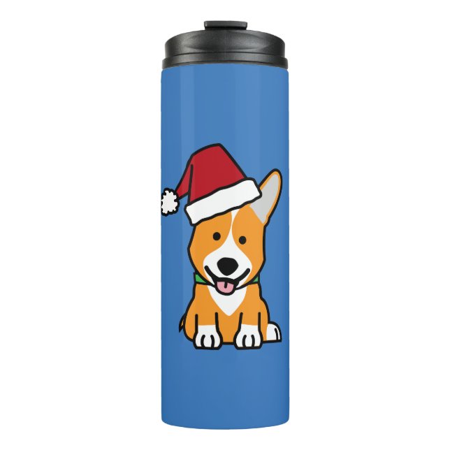 Corgihundewelpe Thermosbecher (Vorderseite)