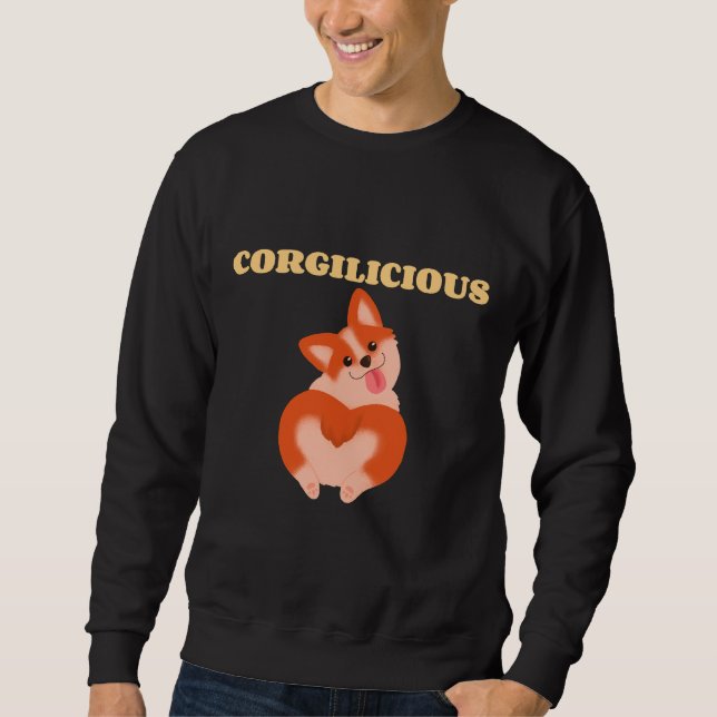 Corgilicious Niedlich Corgi für Hund 210 Sweatshirt (Vorderseite)