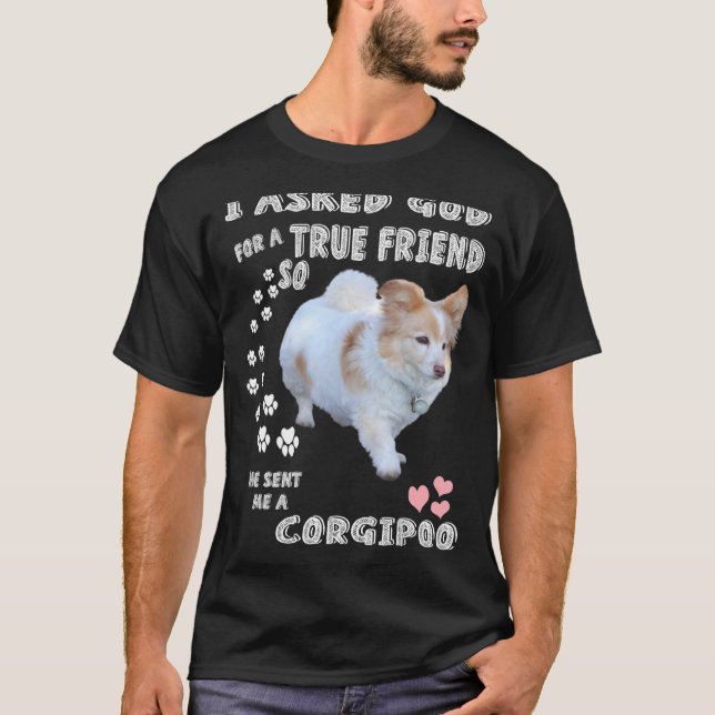 Corgipoo Cockerpoo Mutter Corgi Poodle Vater Corgi T-Shirt (Vorderseite)
