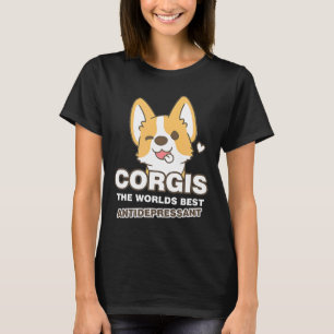 Corgis Das beste Antidepressivum der Welt Corgi Hu T-Shirt