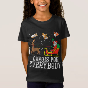 Corgis für alle Weihnachten Hund Funny Xmas Sant T-Shirt